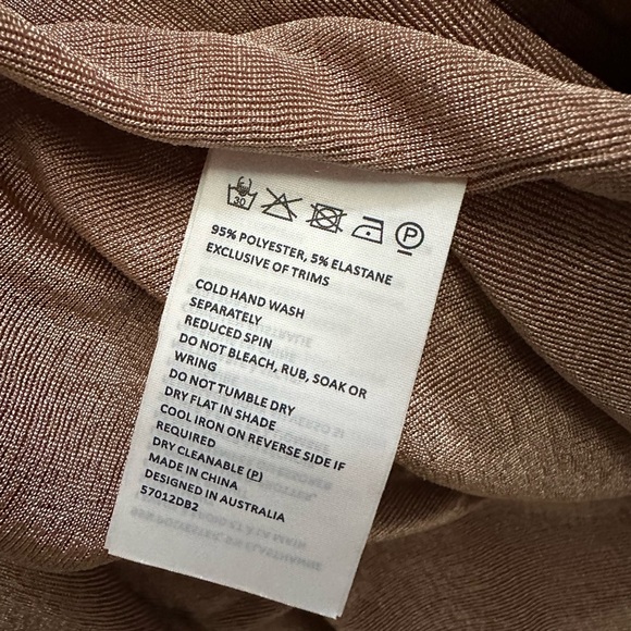 Bardot The Gathered Slinky Dress In Stone Size Small - Picture 7 of 9